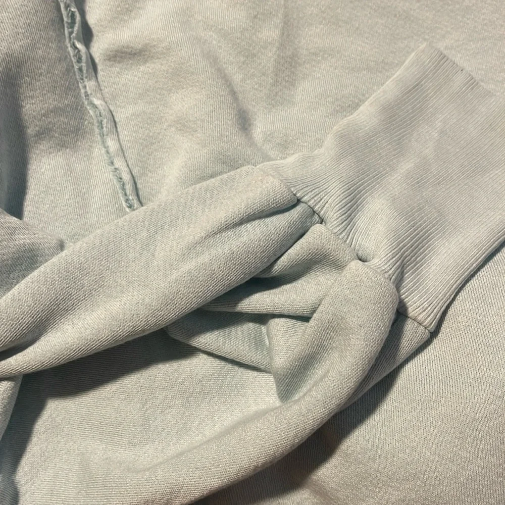 Free People Light Blue Oversized Sweatshirt - Picture 9 of 11